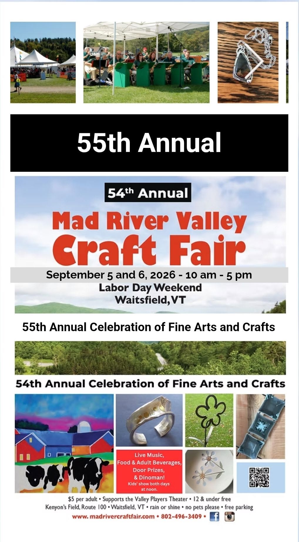 55th Annual Mad River Valley Craft Fair