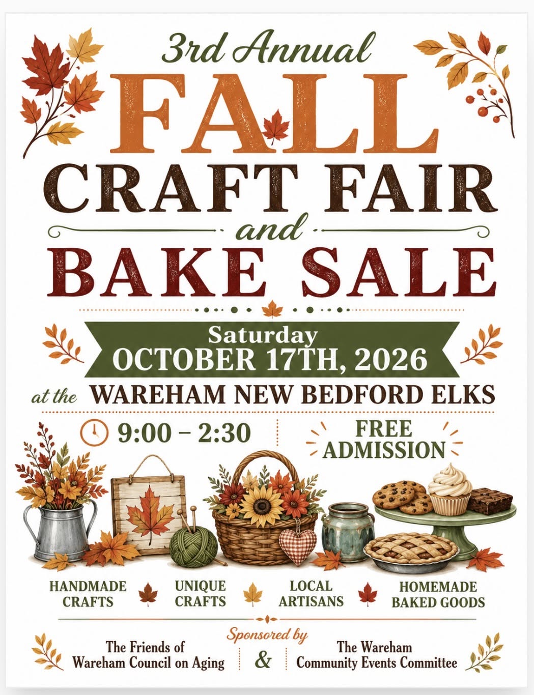 Craft Fair and Bake Sale – Wareham