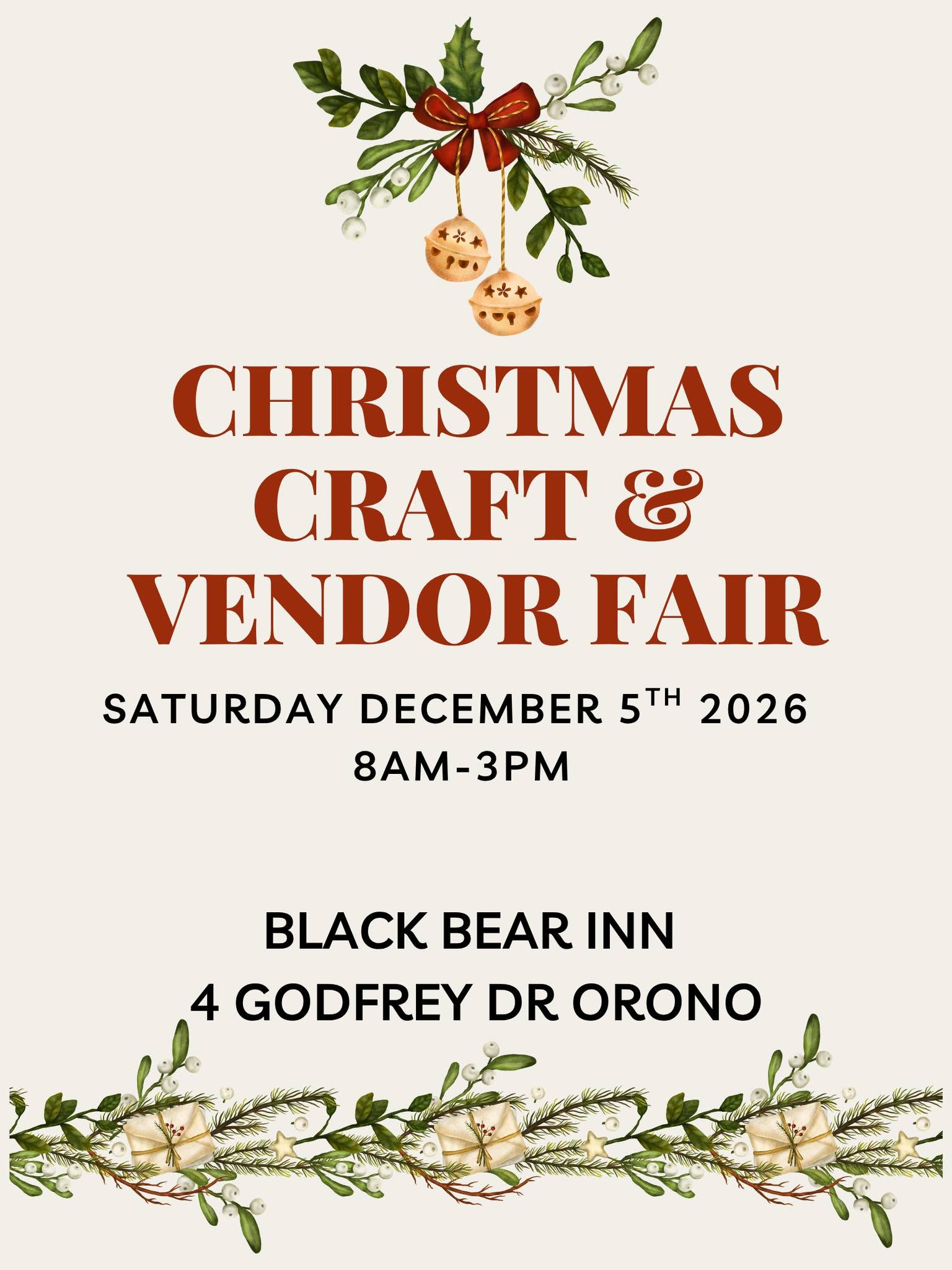 Christmas Crafter & Vendor Fair – Black Bear Inn