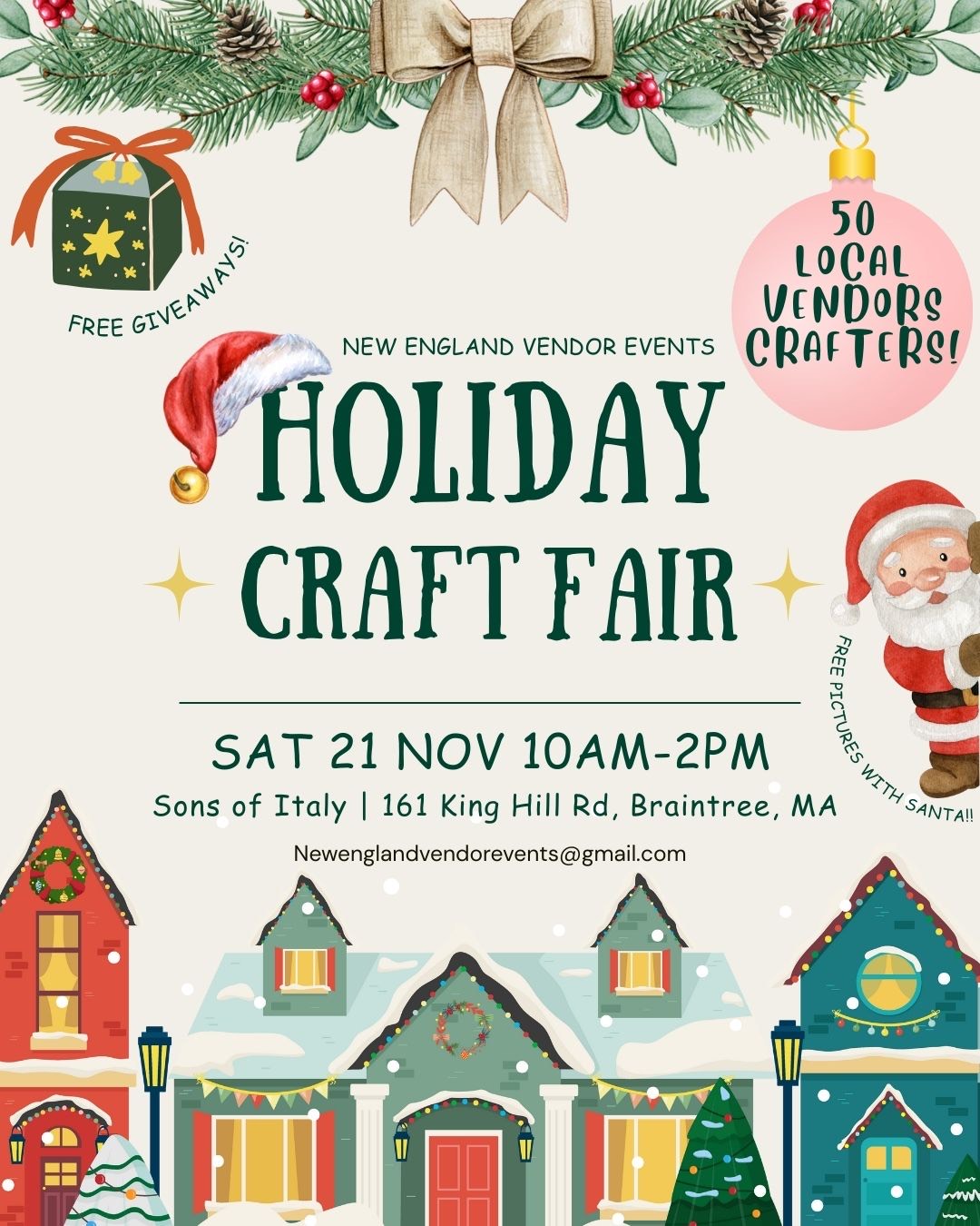 Braintree Holiday Craft and Vendor Fair