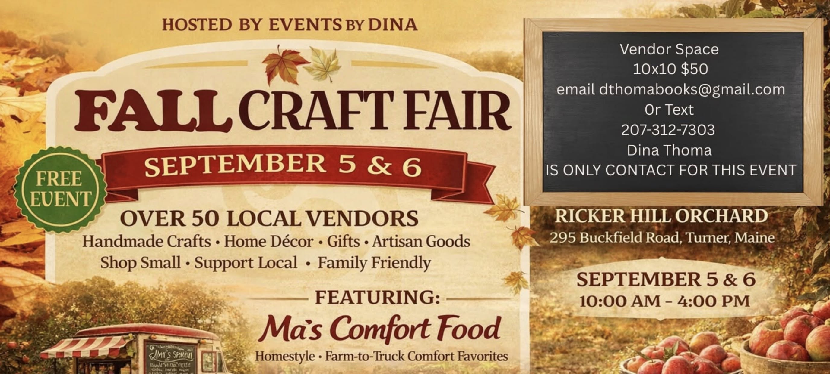 Fall Craft Fair Ricker Hill Orchard 