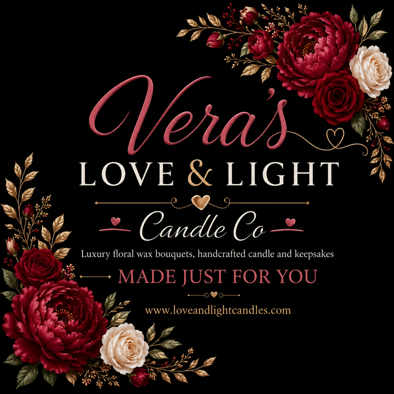 Vera's love and light candle Company  logo