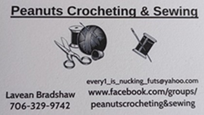 Peanuts Crocheting & Sewing logo